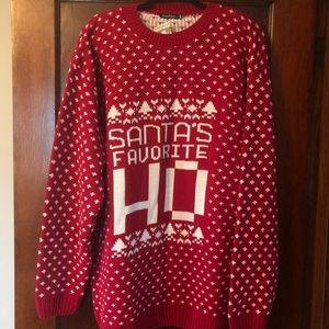 NWT Boohoo “Santa’s Favorite Ho” Sweater Size 24